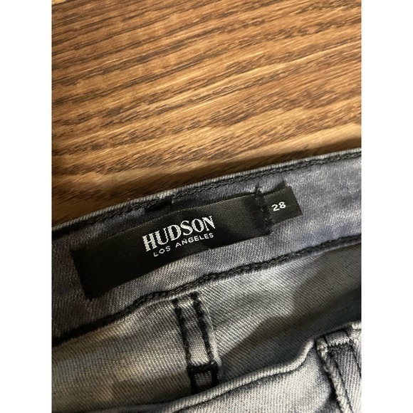 Hudson Los Angles Gray Washed Skinny Jeans Size 28 - Picture 4 of 5